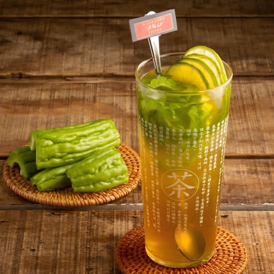暴打苦瓜青柠绿 Bitter Melon Lime Green Tea